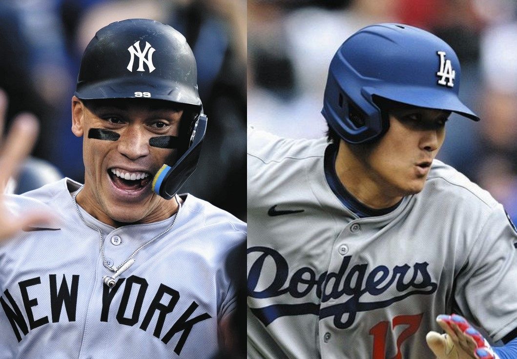 ジャッジと大谷翔平（AP）