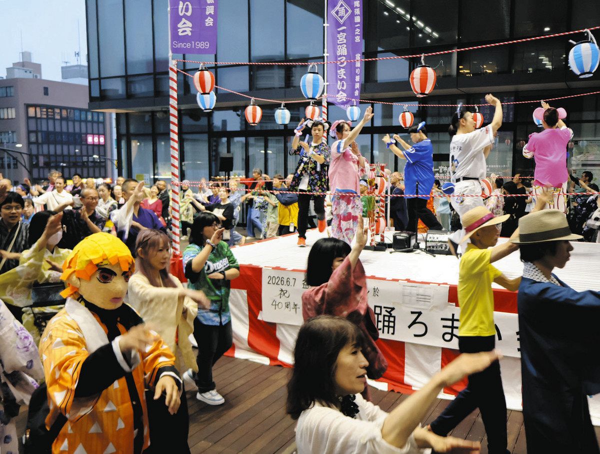 踊り踊って10時間「もうへろへろ」 一宮で盆踊り大会：中日新聞Web