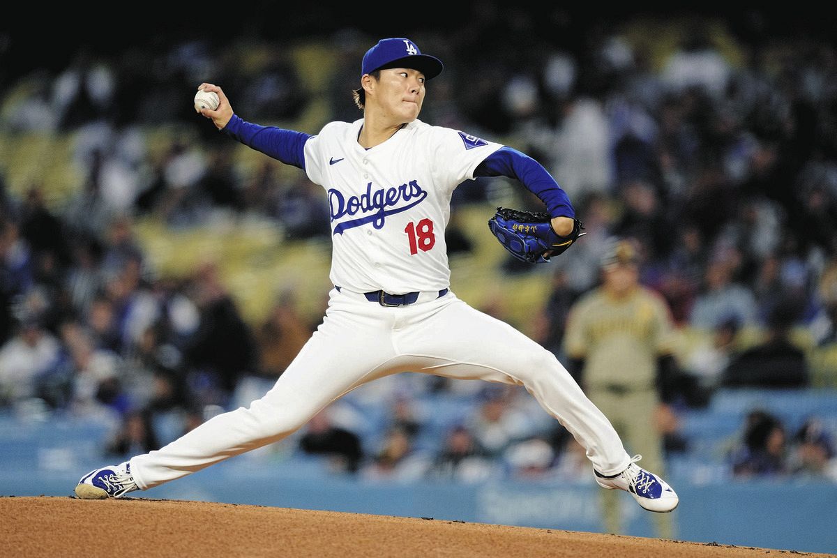 山本由伸、因縁のパドレス相手に5イニングを4安打3失点…勝ち投手