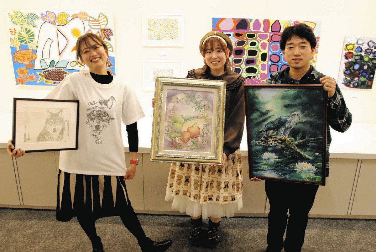 目を凝らすと… アッと驚く描画 「障がいのある作家展」金沢エムザで県