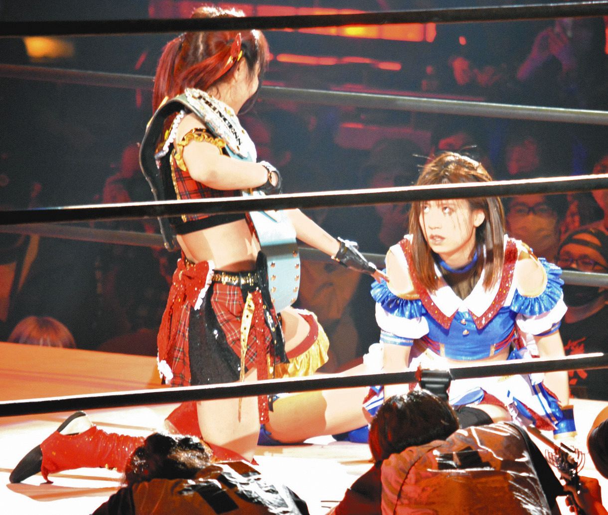 Ske荒井優希 初のベルト挑戦も 因縁相手にギブアップ 続けていく理由ができた 女子プロレス 中日スポーツ 東京中日スポーツ