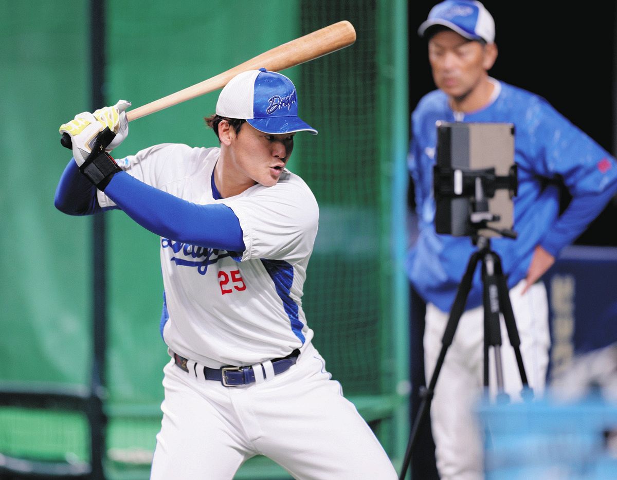 中日】石川昂弥「とにかく打ちたい」オープン戦は結果にこだわる「良い形で侍ジャパンに入りたい」：中日スポーツ・東京中日スポーツ