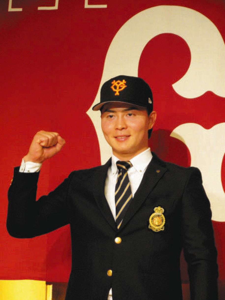 巨人 ドラフト5位の岡田悠希 目指すは亀井の後継者 契約金4500万円 年俸800万円で仮契約 中日スポーツ 東京中日スポーツ