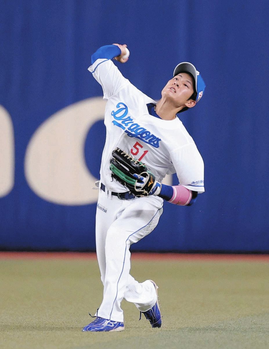 中日・上林誠知、今季初の補殺記録「コントロール重視で投げた分