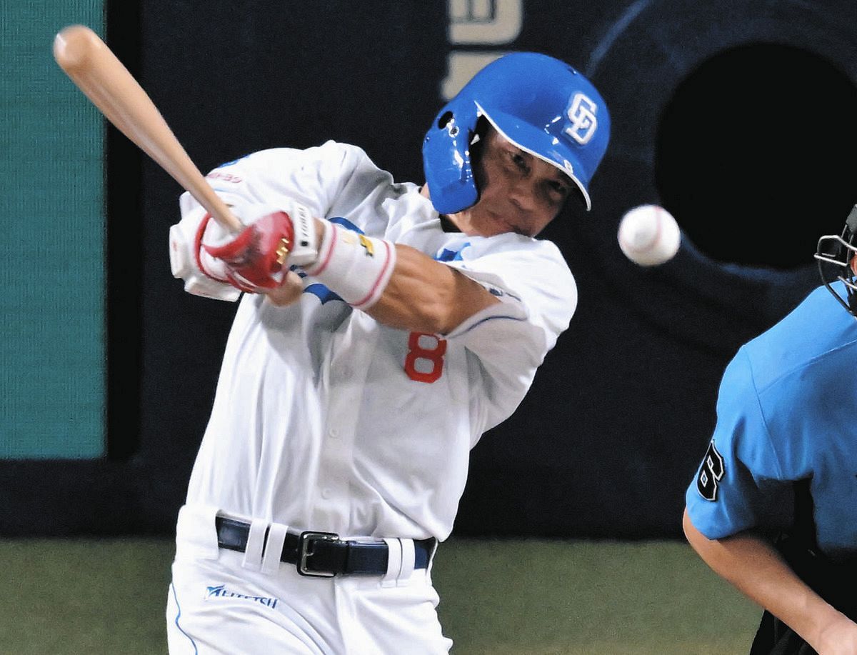 中日・大島洋平、2点差に詰め寄る貴重なタイムリー これで通算2063安打