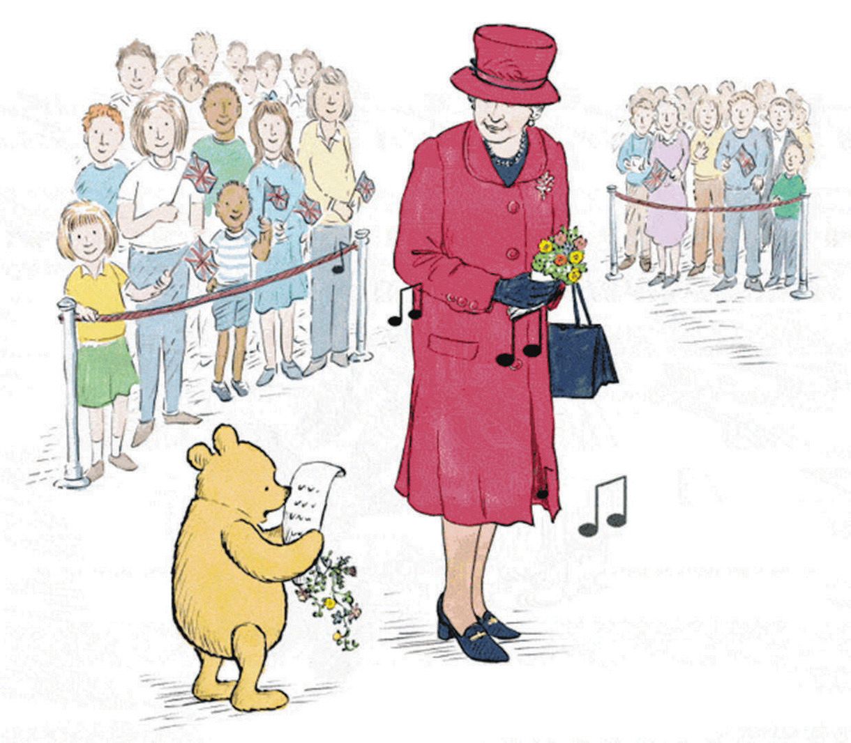 安らかにお眠りください 陛下 エリザベス女王逝去でプーさんも絵本の一場面を添え追悼 中日スポーツ 東京中日スポーツ