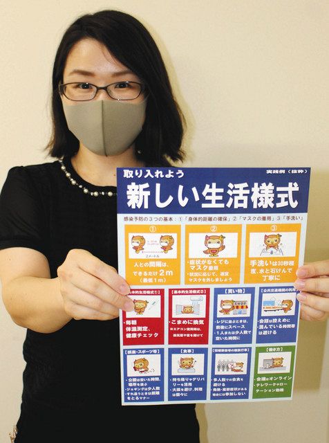 新しい生活様式紹介 袋井市がフッピー活用のチラシ作製 中日新聞しずおかweb