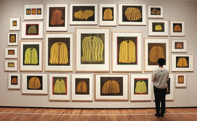 草間弥生　アート展示品です　本物 過去最大規模、版画300点超 松本市美術館で草間彌生さんの特別展