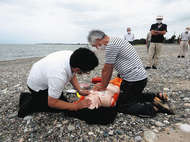 海水浴客の安全守れ 北陸中日新聞web