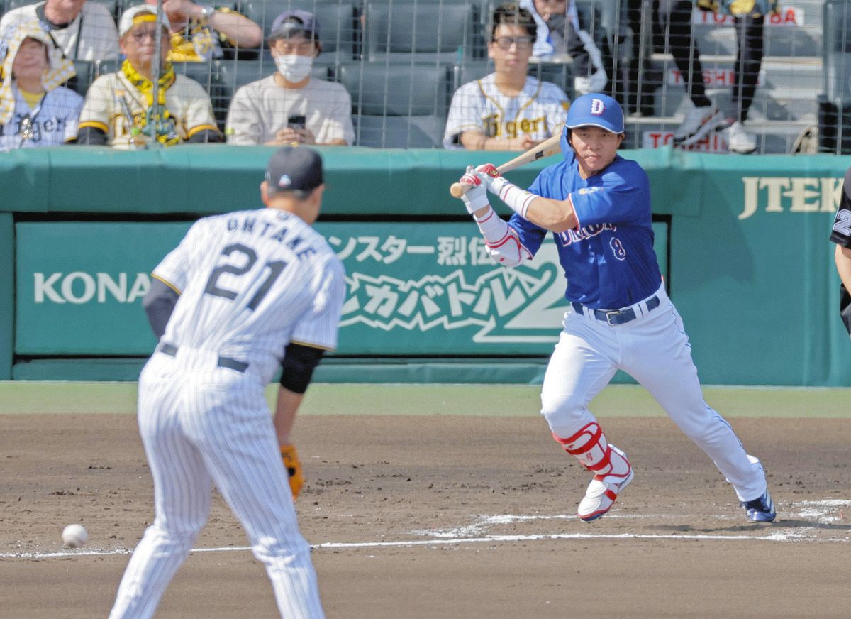 中日・大島洋平、今季初安打！ 「1番・中堅」でスタメン出場、阪神