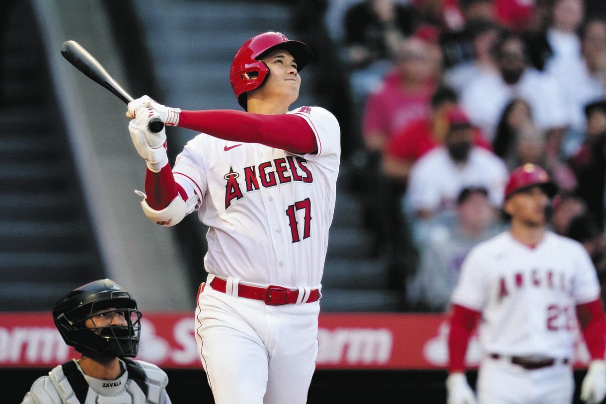 動画】打った瞬間…リアル二刀流の大谷翔平、自らを援護する先制27号 