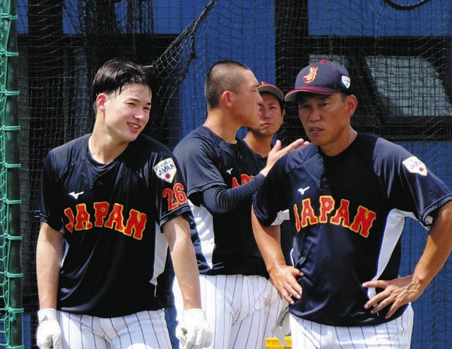 慶応・丸田の第1打席は空振り三振【侍ジャパンU18壮行試合】：中