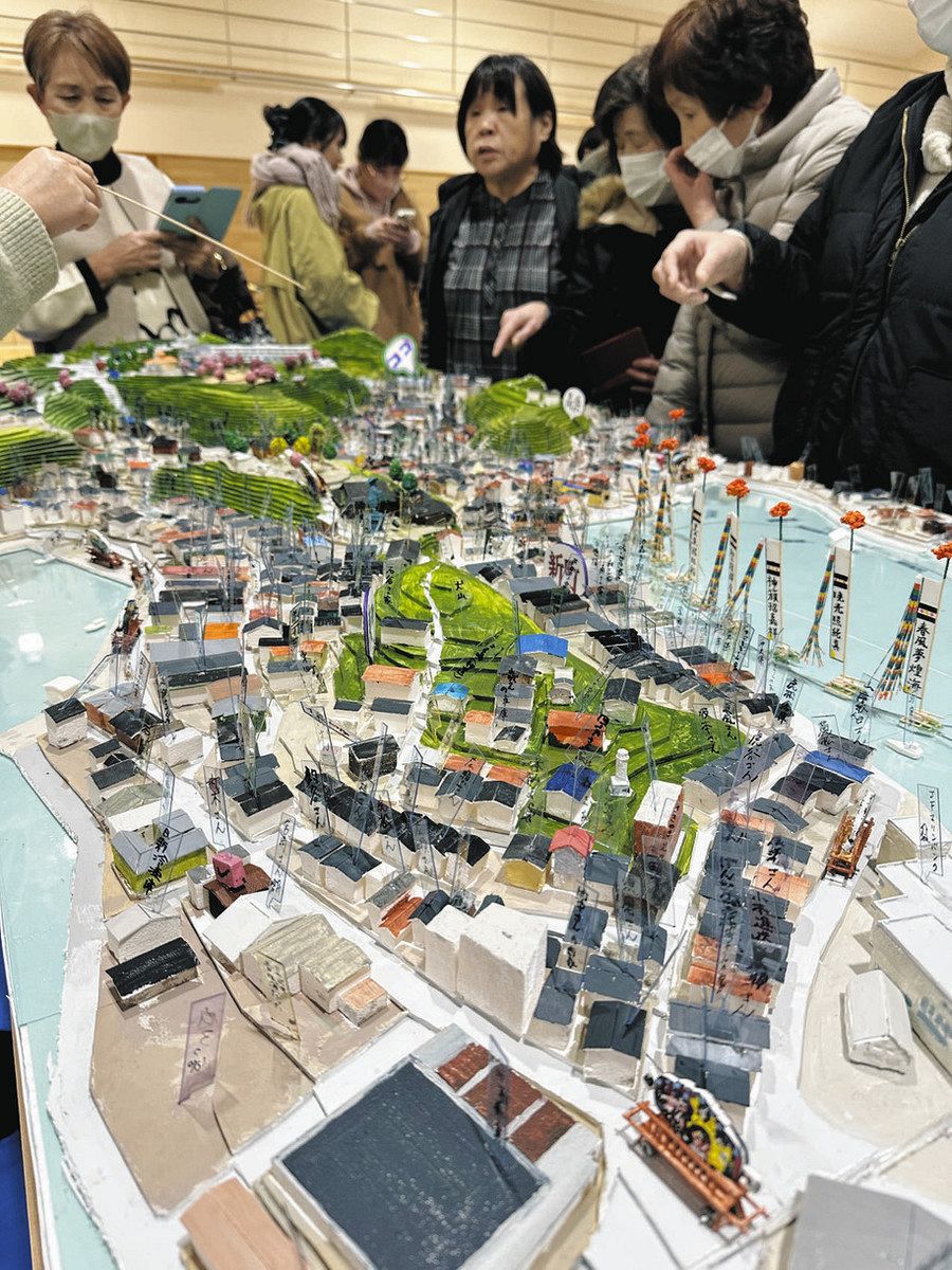 地震前 小木の風景を 再現ジオラマ 500人が仕上げる：北陸中日新聞Web