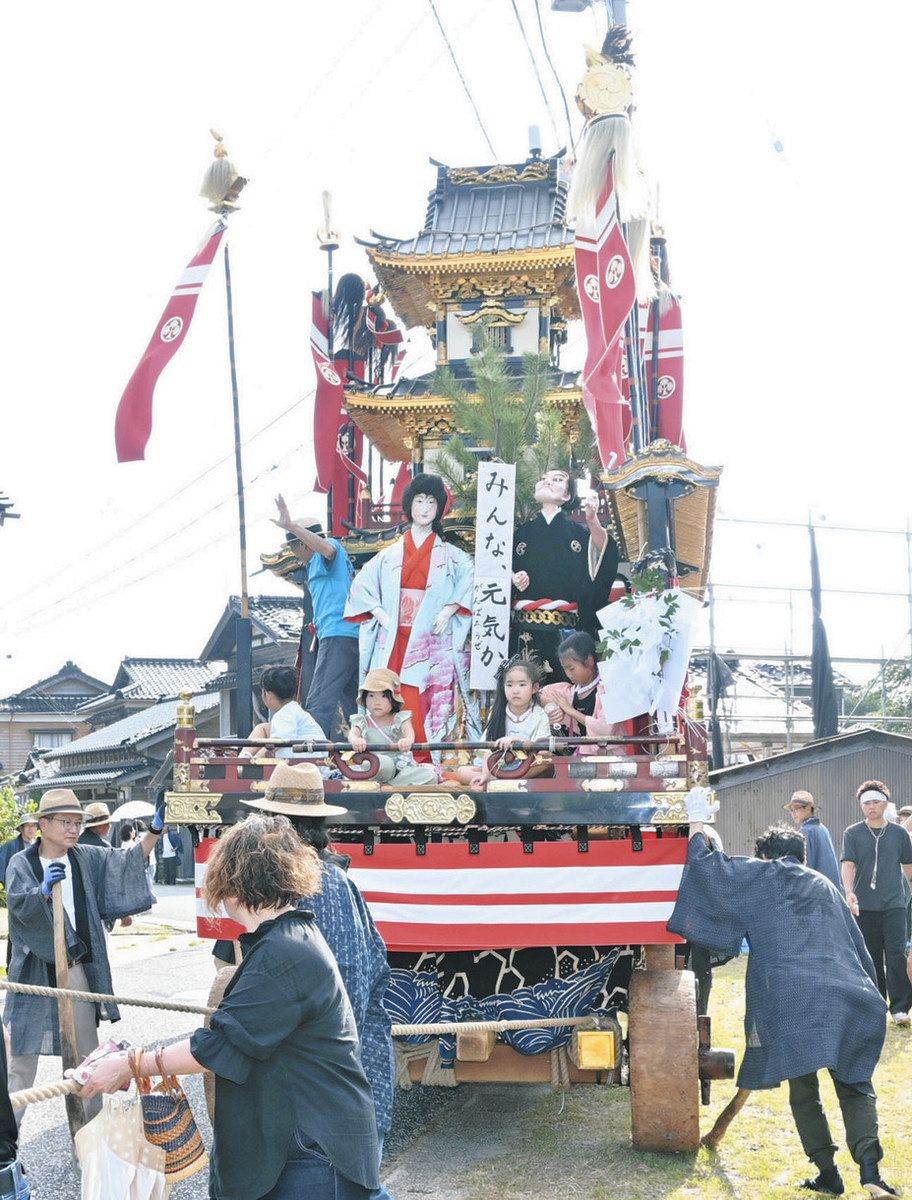 心意気 2025能登のまつり】黒島天領祭 曳山練る 兵庫の宮大工修復の