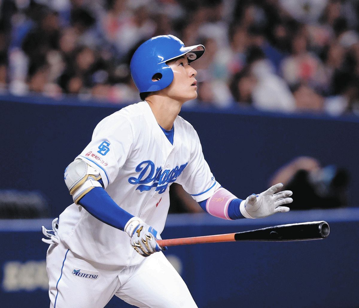 中日・上林誠知、同点ソロ 6回にDeNA・中川虎大から右越え14号