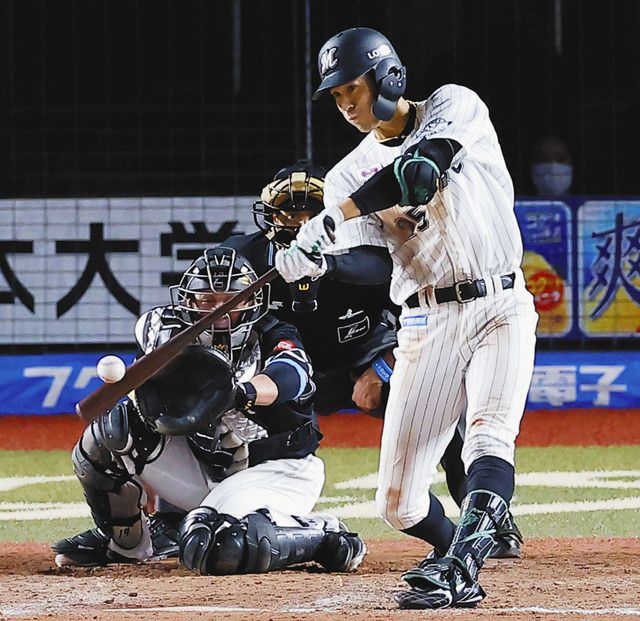 劇的２ラン やってやった 優勝したい ロッテ 岡 中日新聞web