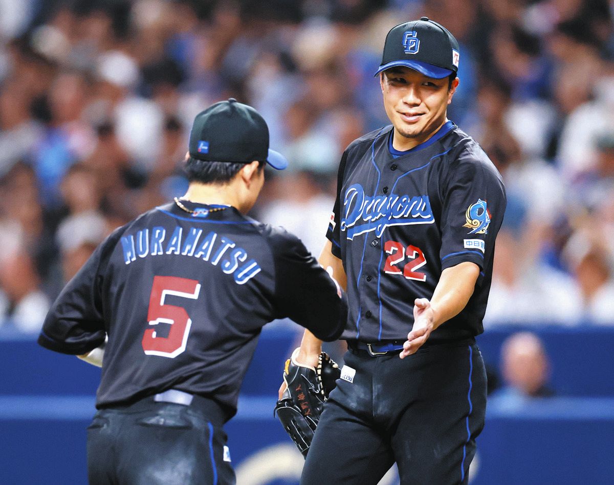 中日・大野雄大、6イニングを投げ、9安打3失点で降板、初回に得点を