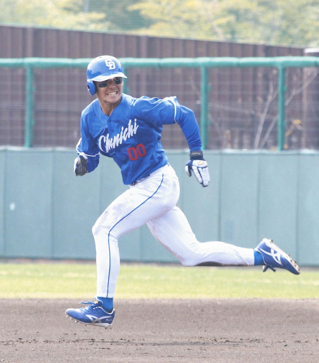 中日2軍】尾田剛樹、2安打2四球2盗塁と打って走って大活躍「左肩