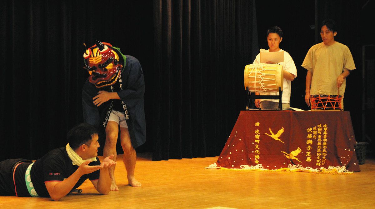 岐南「伏屋の獅子芝居」、復活2作目披露へ 21日の上演に向け稽古励む 