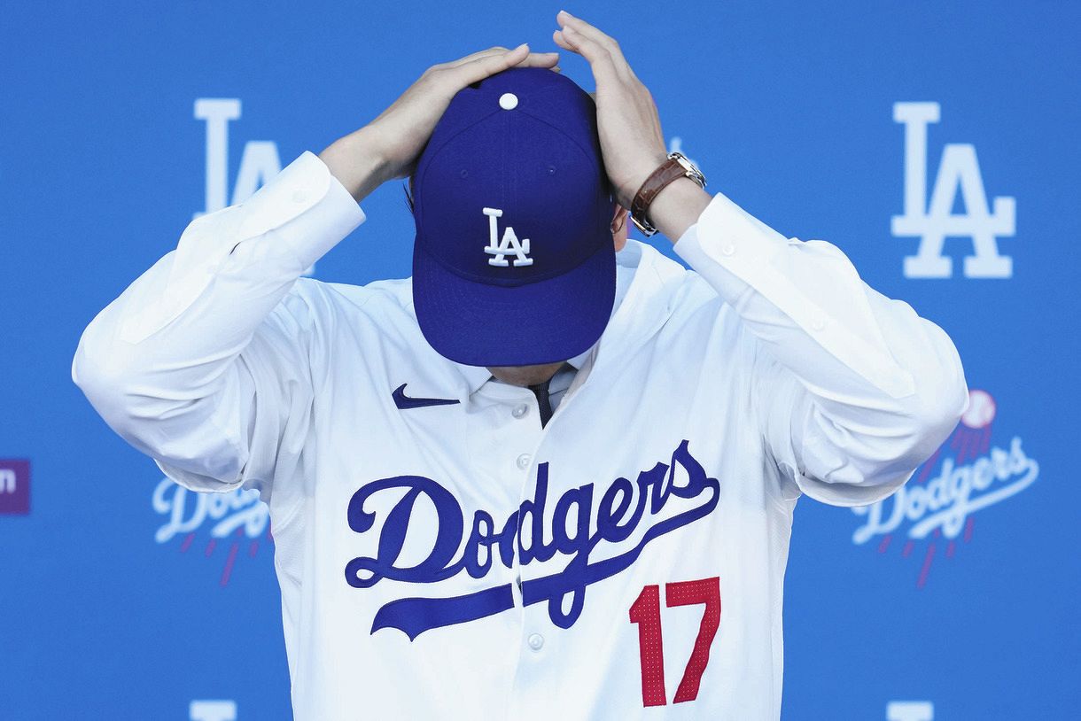大谷翔平は手術に関する質問を避けた」 ドジャース入団会見、米