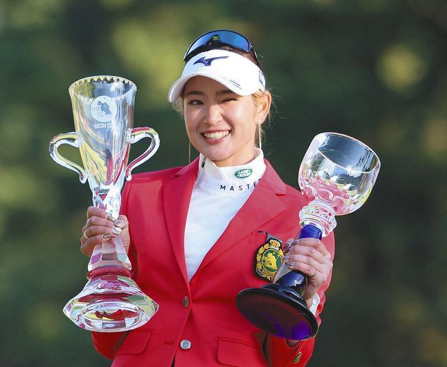 原英莉花が完全V 同一年国内メジャー2勝は史上15人目「うれしい