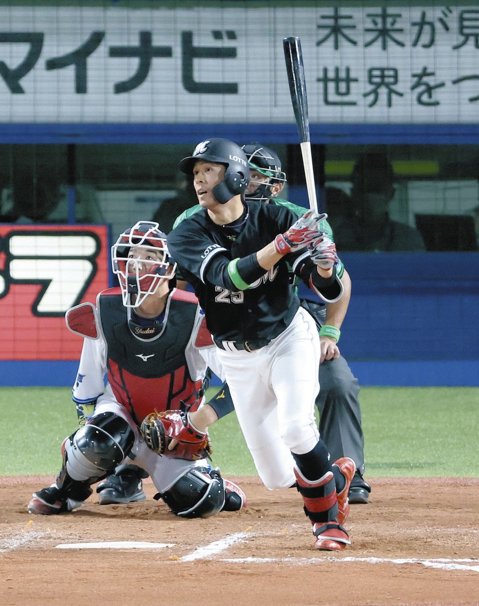 ロッテ・岡大海、2試合連続弾 「オールスターは楽しい」プロ11年目での