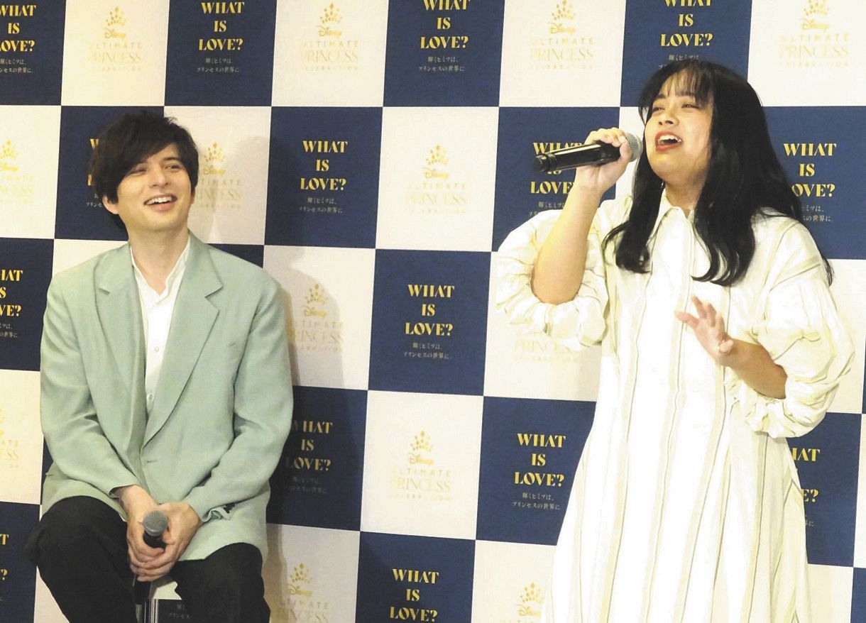 清水美依紗が大粒の涙 生歌唱を城田優に絶賛され 本当にすごく楽しかった ディズニー展示会イベント 中日スポーツ 東京中日スポーツ