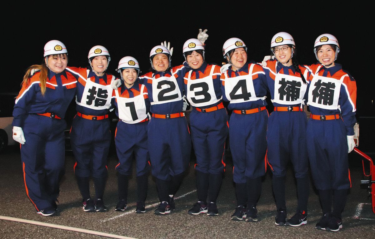 飯田の消防団から女性8人、全国舞台で羽ばたけ 東京で21日「楽しんで 