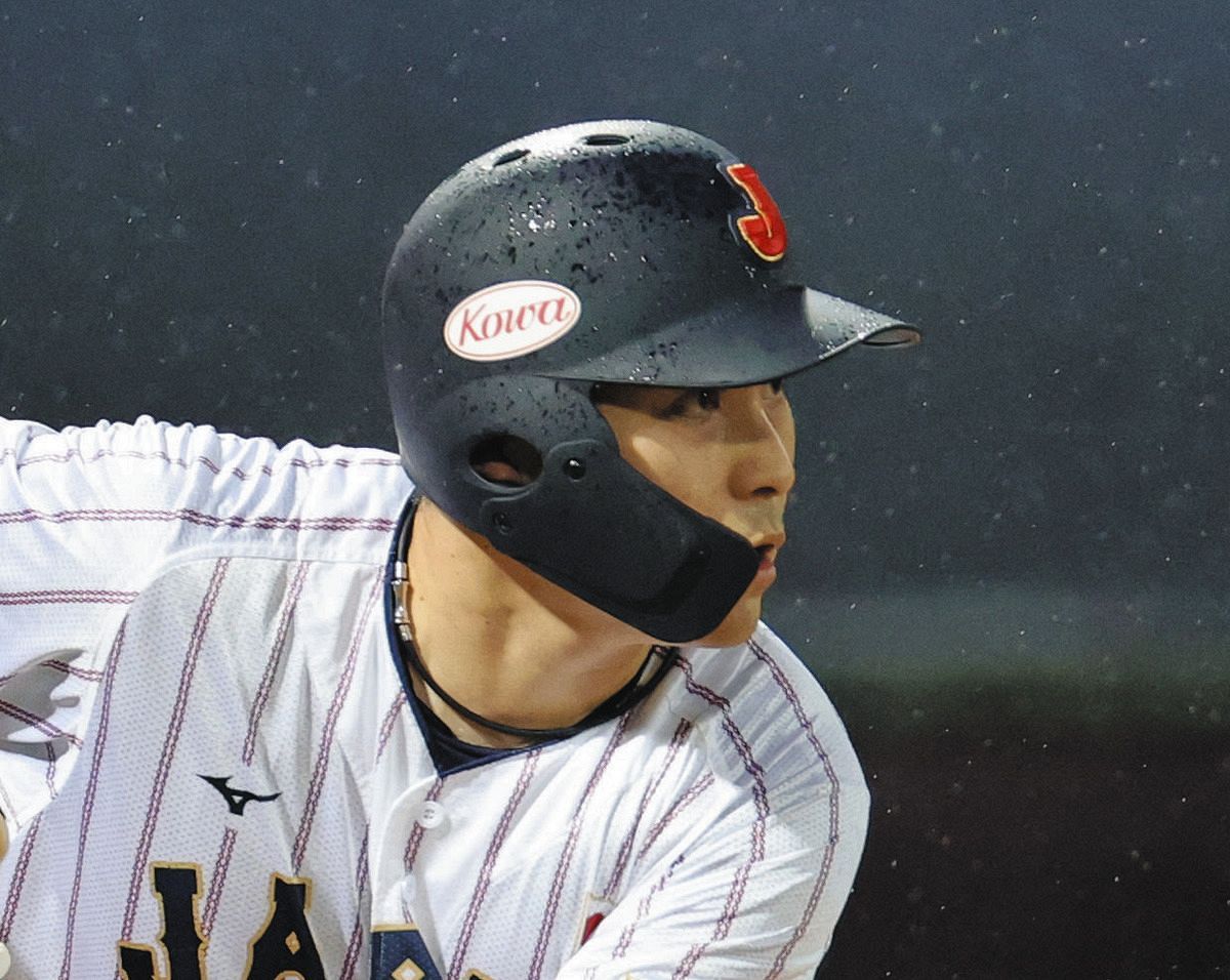侍ジャパン 8番・指名打者スタメンの佐野恵太、先制タイムリー：中日