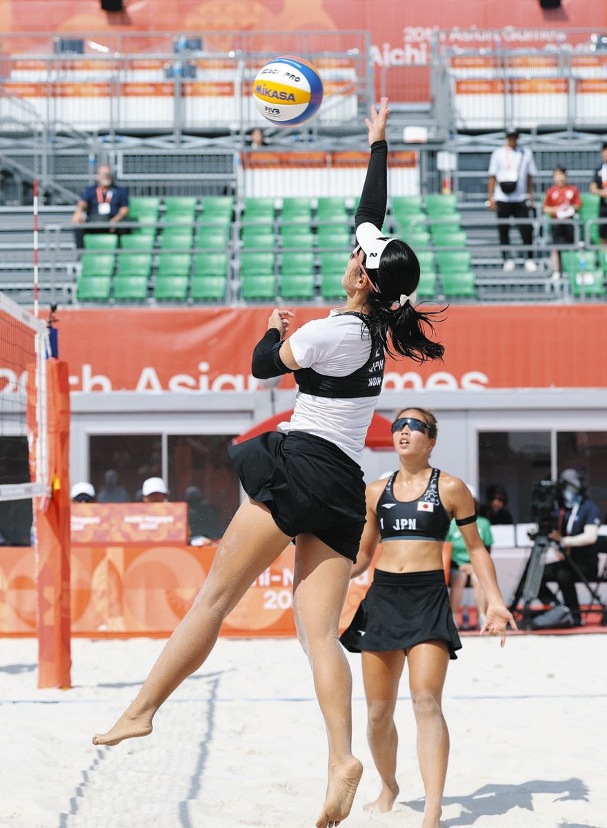 ビーチバレー女子の松本恋、穏組が2連勝で決勝トーナメント進出 アジア