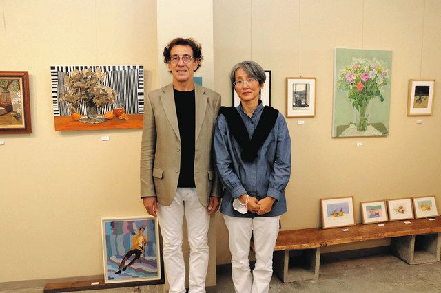 福井市出身の五百崎さんとジョンさん夫妻の絵画展 大和屋ギャラリー：中日新聞Web