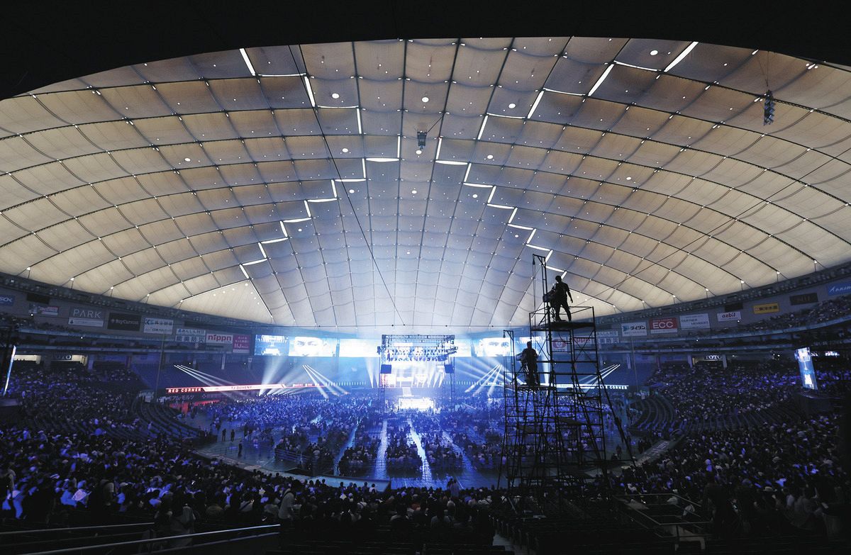 ３４年ぶりにボクシングの興行が開催された東京ドーム