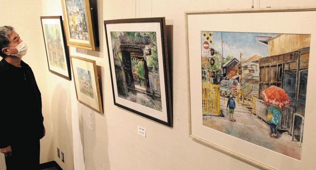 油絵、水彩…膳所の風景描く 大津で「ゼゼ絵画クラブ」作品展：中日新聞Web