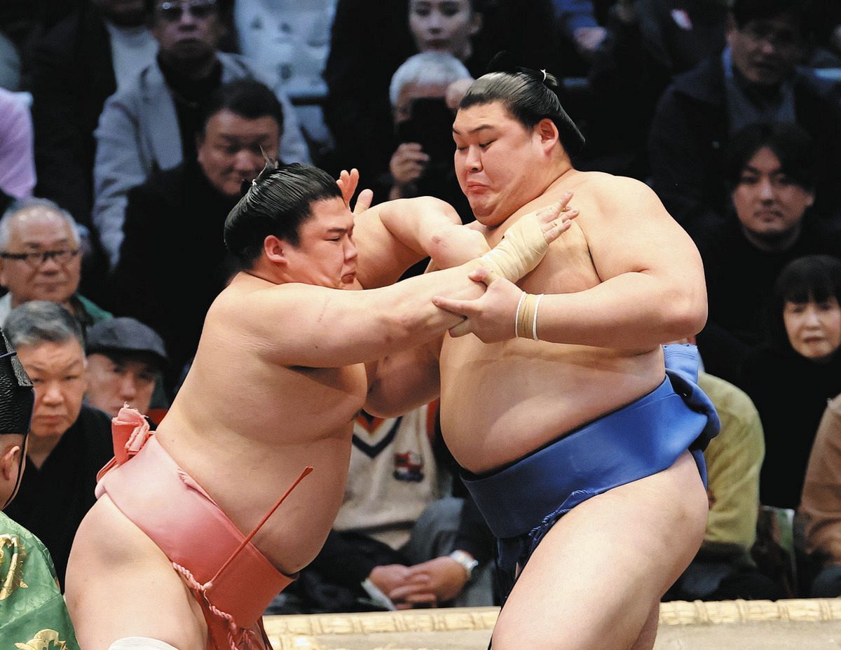 ◇大相撲春場所 大の里、宇良を突いて攻めて9勝目【動画】：中日