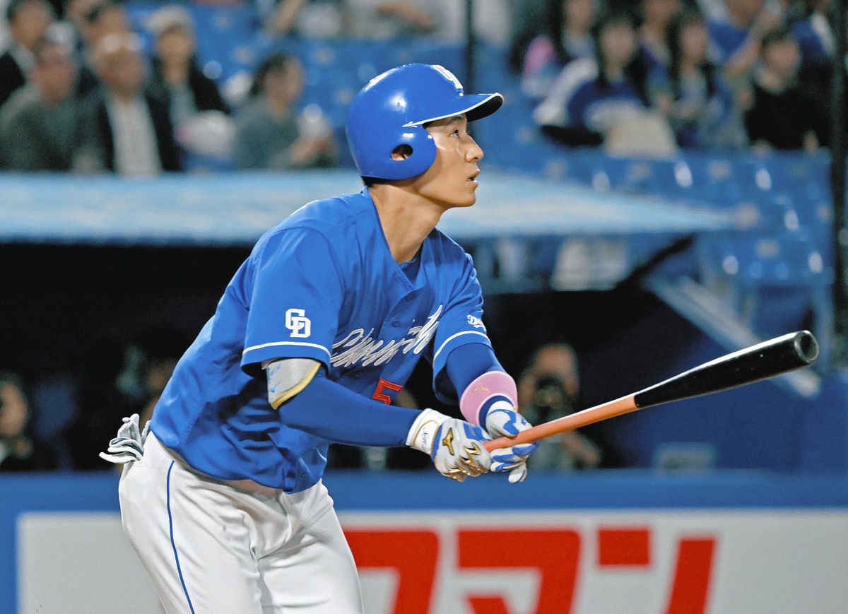 中日・上林誠知、16打席ぶり安打は今季6号ソロ「結果が出ていなかった