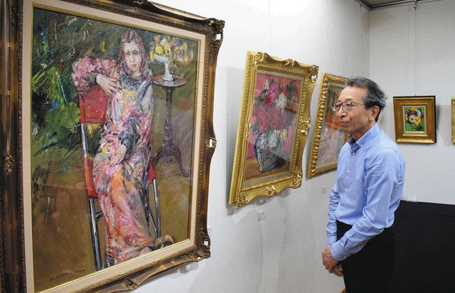 高光の女性画 色彩豊か 小松の画廊で作品展：北陸中日新聞Web