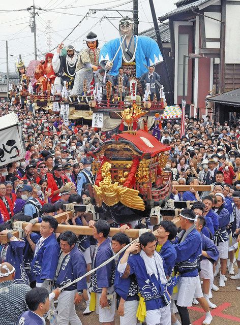 待ってました、舟神輿 三国祭４年ぶり「完全復活」：中日新聞Web