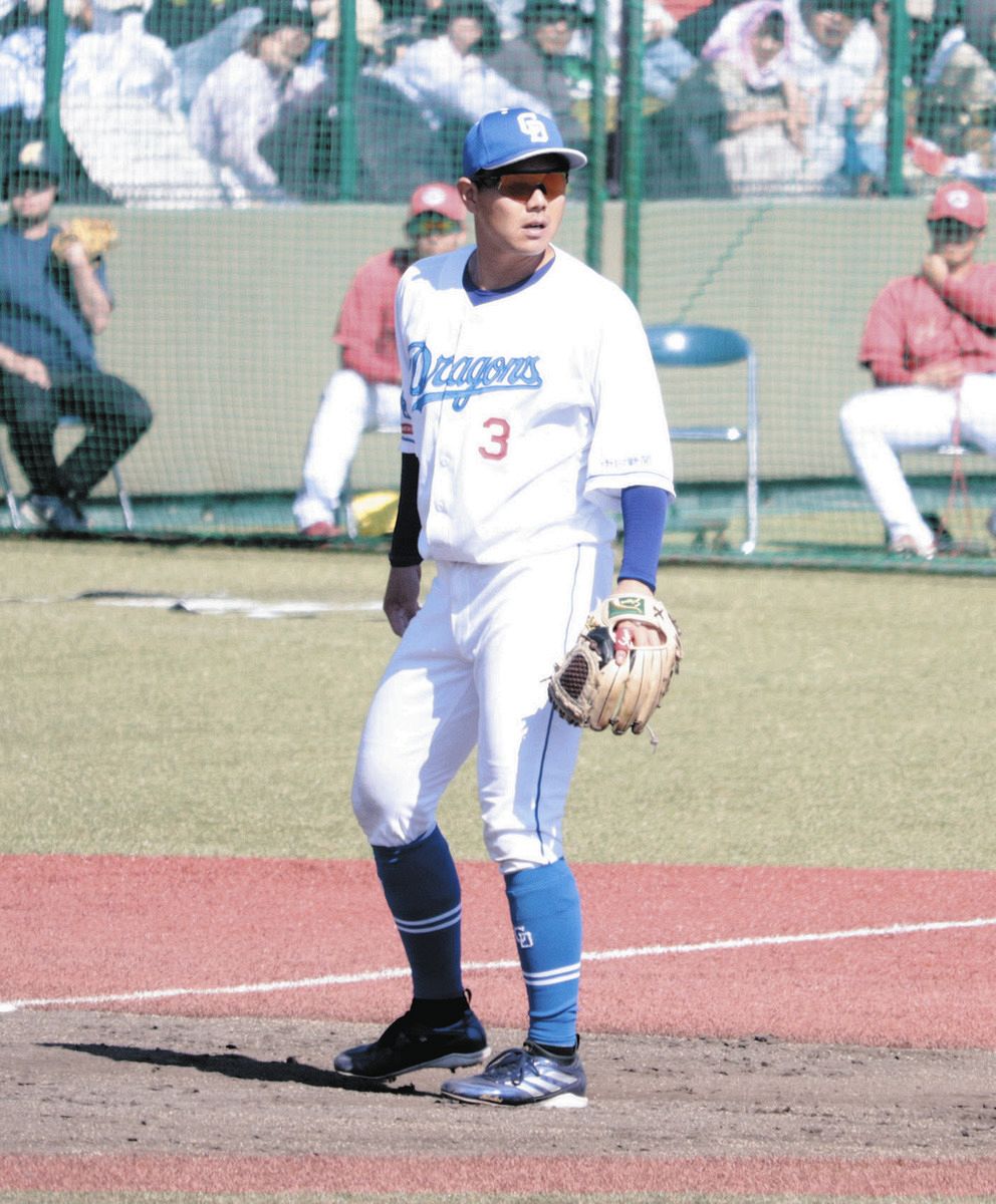 中日・高橋周平、「3番・三塁」で実戦復帰2戦連続のフル出場 好