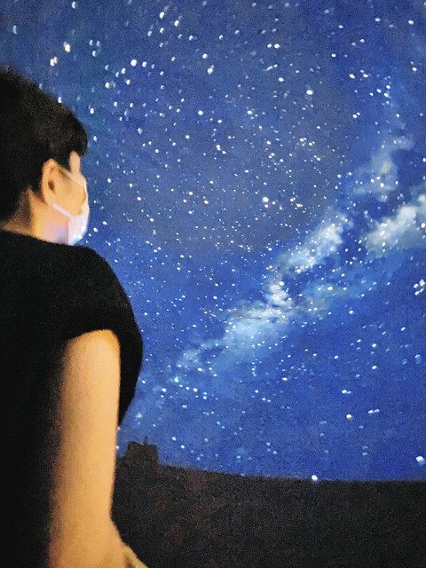 星空観察雨でも楽しめる テントのプラネタリウム導入：日刊県民福井Web