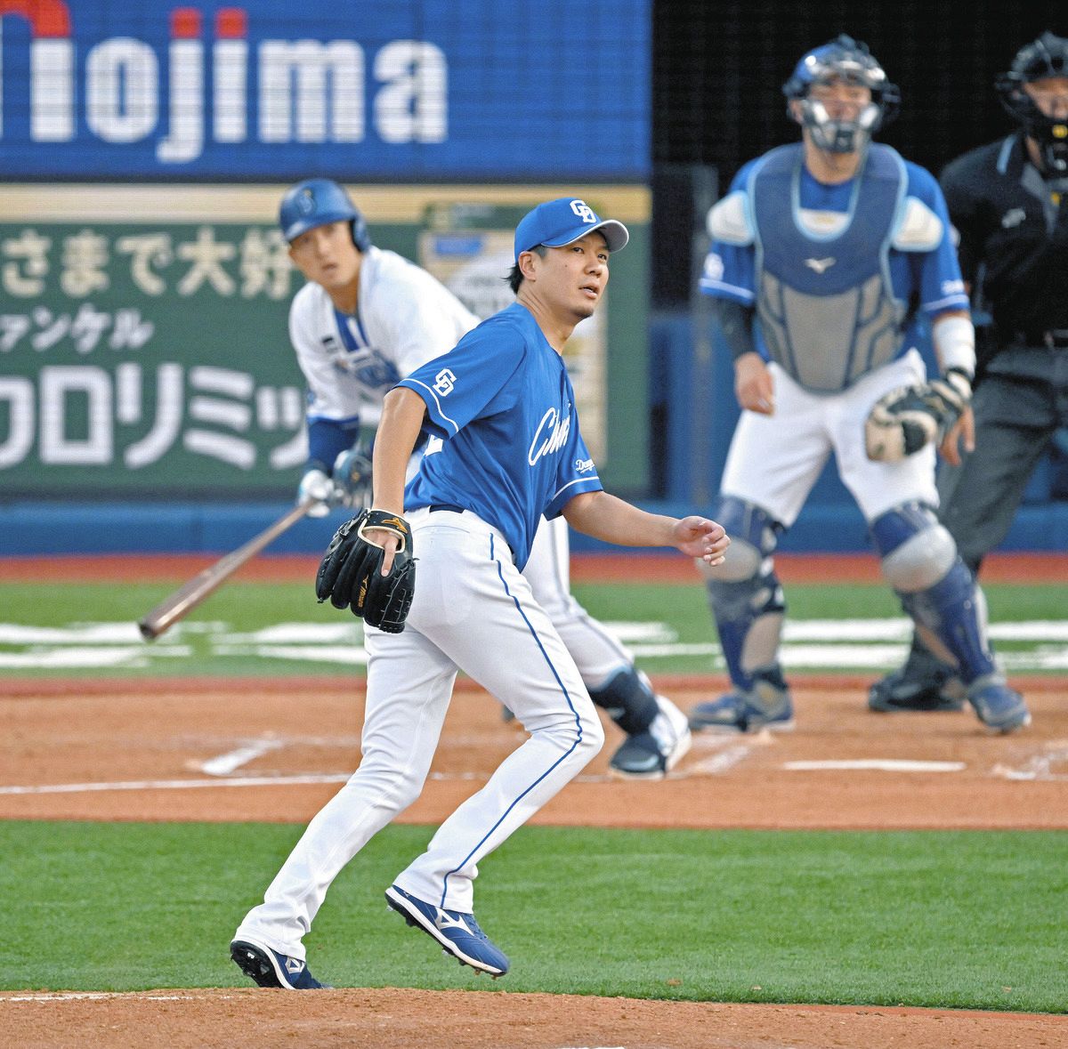 中日・大野雄大、2回もたず4失点KO 初回に牧の先制弾、2回には