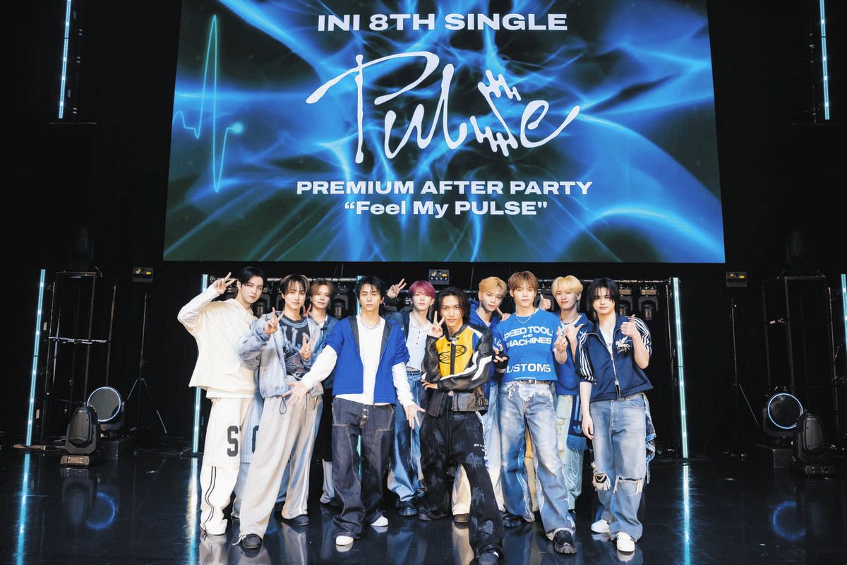 INIが最新シングル発売記念イベント開催 腰痛で欠席の田島将吾から