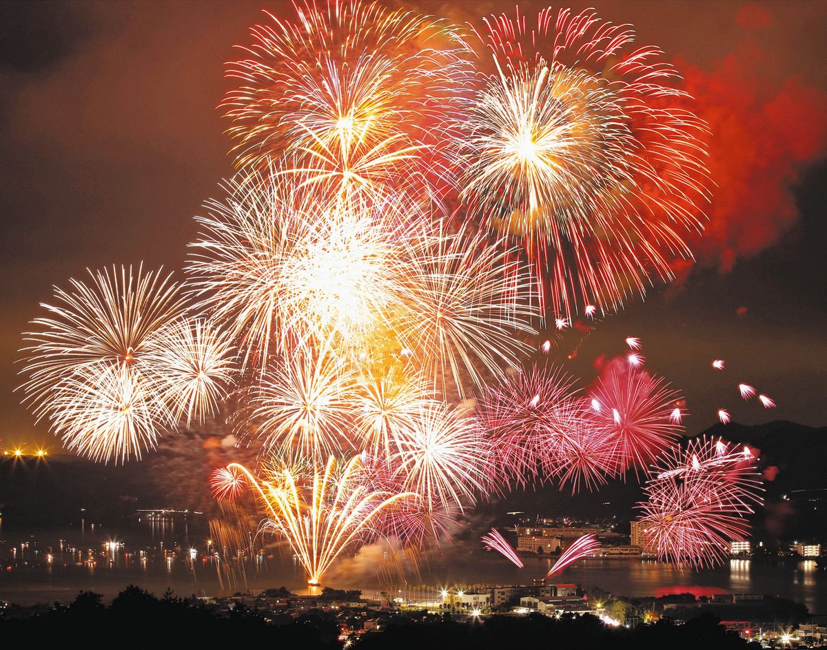 三ケ日花火大会／2000発の花火が湖面と夜空彩る：中日新聞しずおかWeb