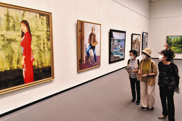 感じたものを自分の手法で表現 光風会が名古屋展：中日新聞Web