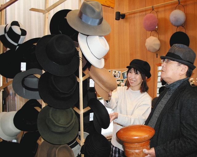 若手が帽子新ブランド 名古屋・熱田の「森安」西区で13日まで展示