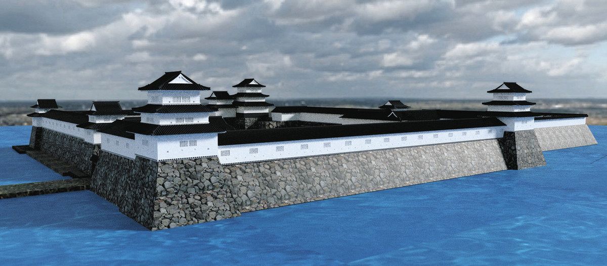 往時の津城をCGで再現へ 三重大教員ら、26年度に全体像：中日新聞Web