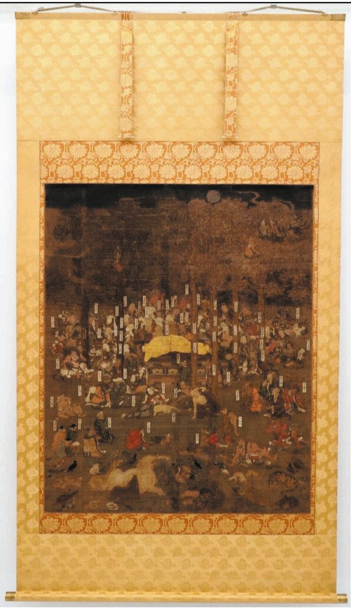 誕生仏　江戸期 14世紀に描かれた「仏涅槃図」修復完了 長浜城歴史博物館で8日から公開