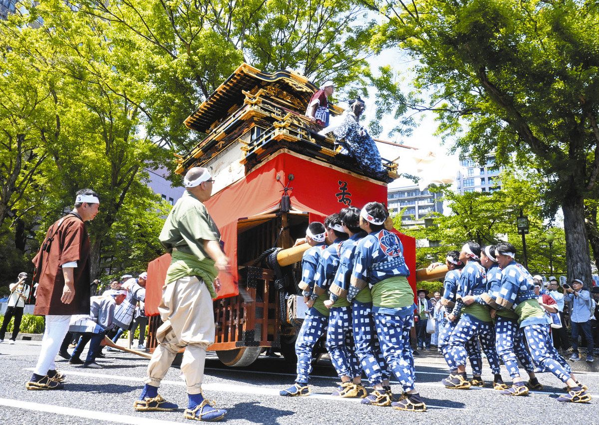 都心巡る伝統の山車 名古屋で若宮まつり：中日新聞Web