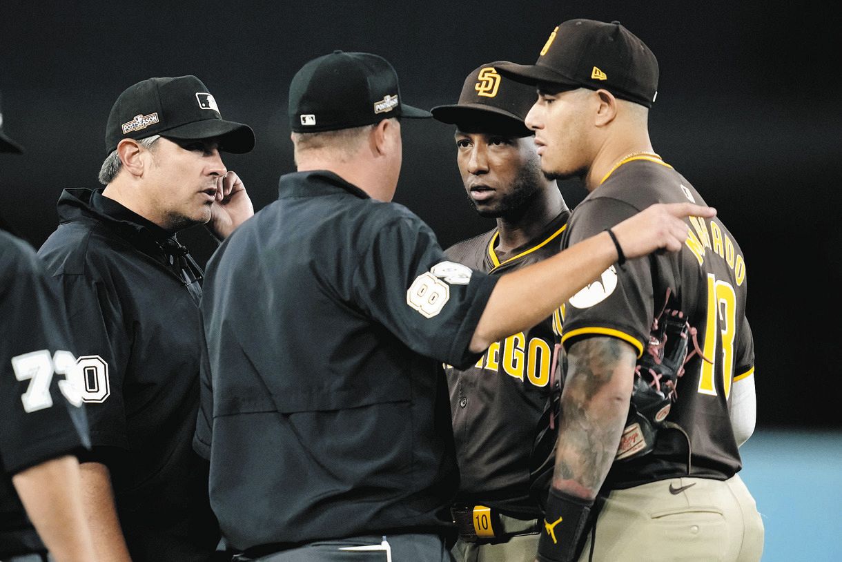 パドレス・マチャド「俺たちが大谷に当てたか」…タティスJRへの死球