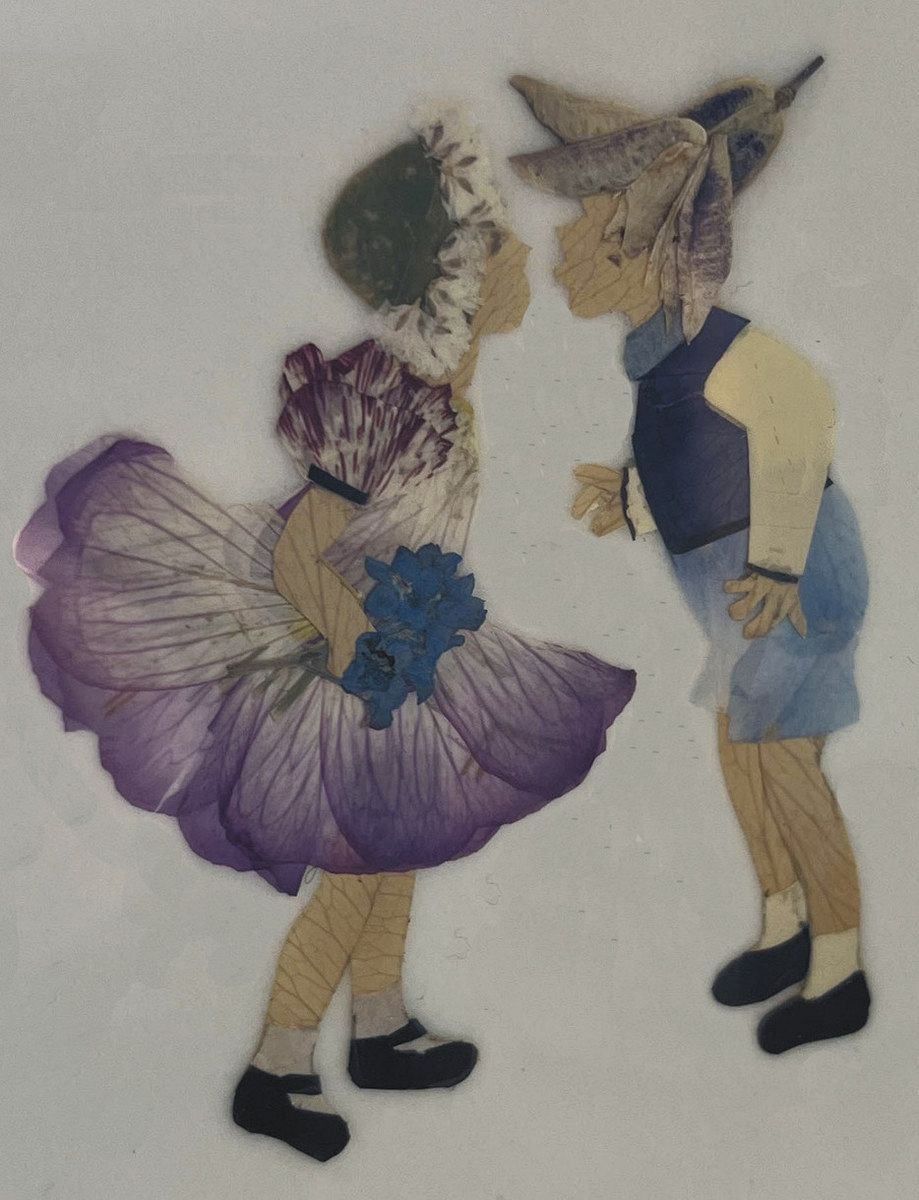 押し花アート「メルヘンの中の鹿」 押し花アート「メルヘンの中の鹿」