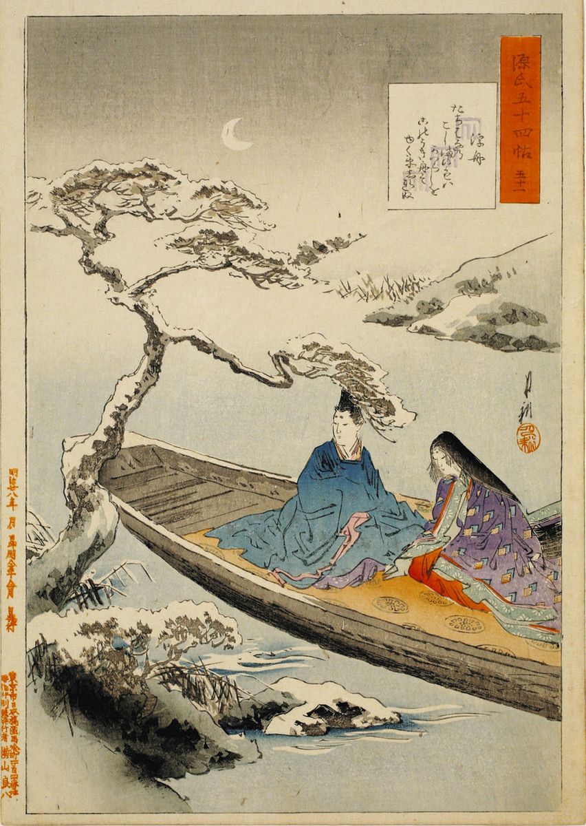 浮世絵で見る源氏物語 松本の博物館、前・後期で140点紹介：中日新聞Web